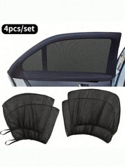 Universal Car Window Mosquito Net – Mesh Sun Shade & UV Cover